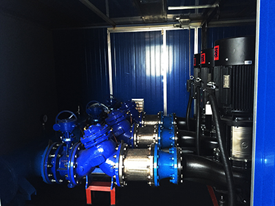 武漢覃廟一體化箱式無(wú)負(fù)壓加壓泵站水泵機(jī)組